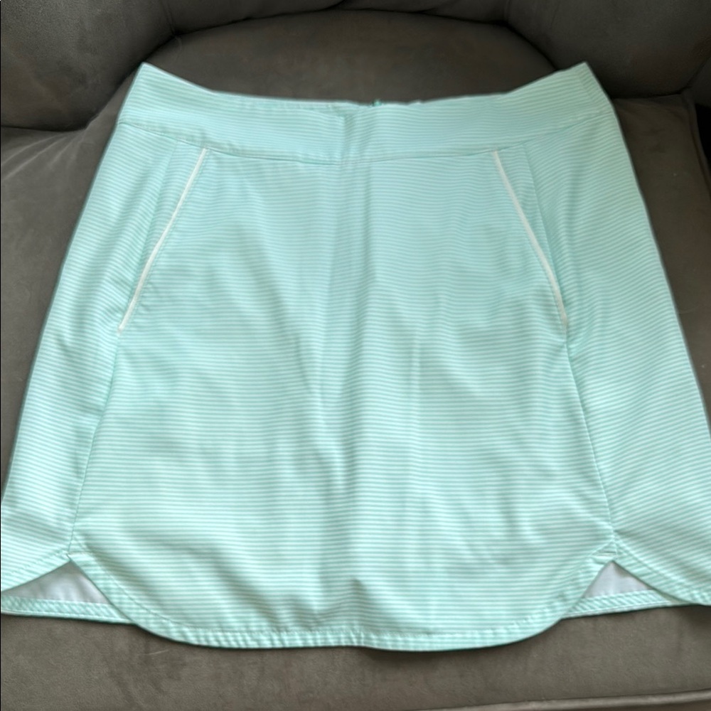 Mint Green striped golf Skirt